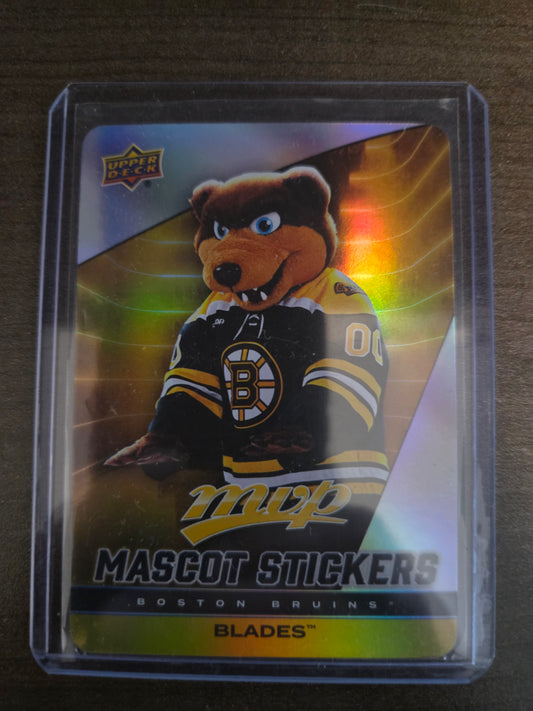 Blades Upper Deck MVP Mascot Stickers [Boston Bruins]