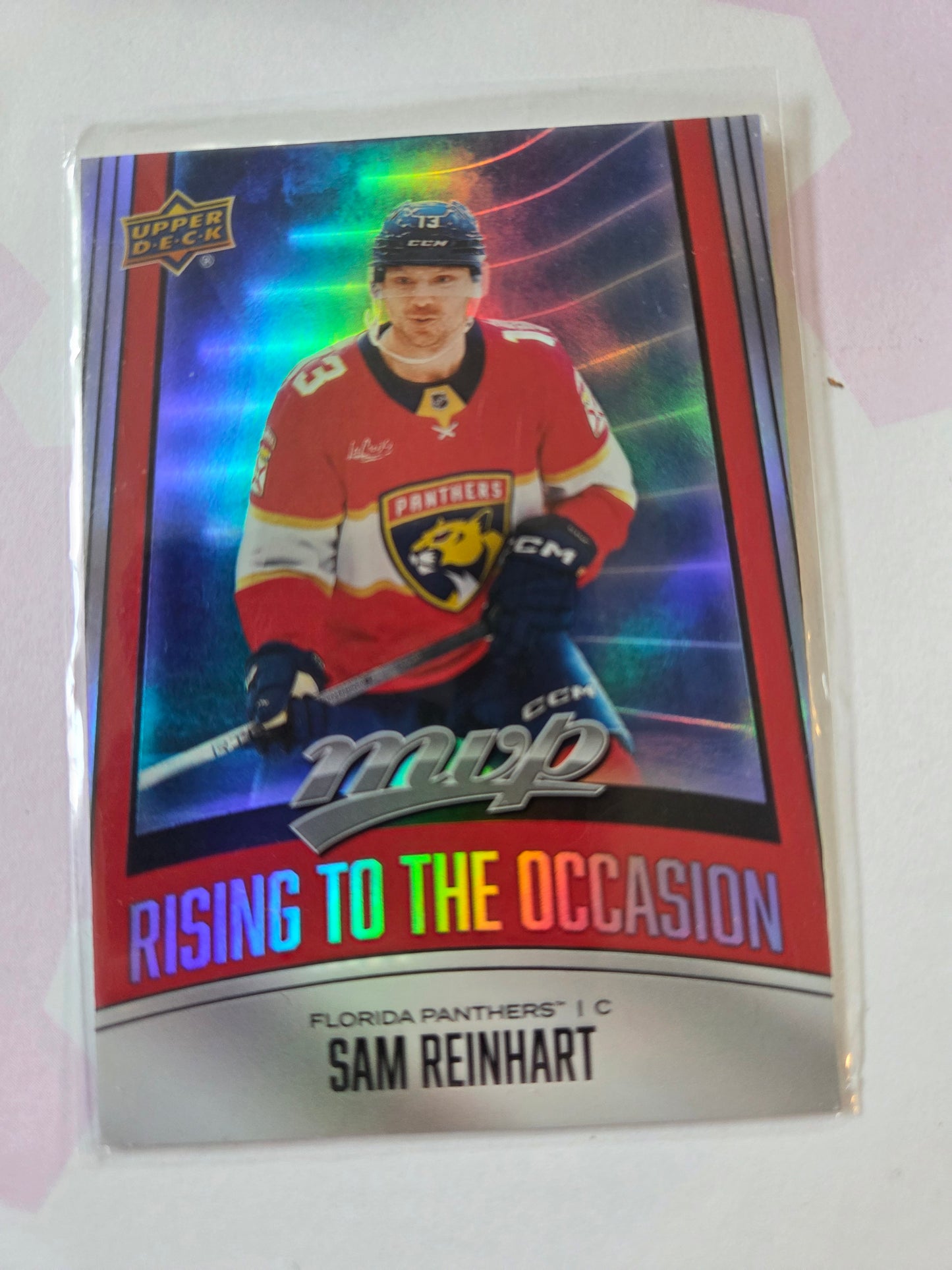 Sam Reinhart Upper Deck MVP Hockey Rising To The Occasion [Florida Panthers]