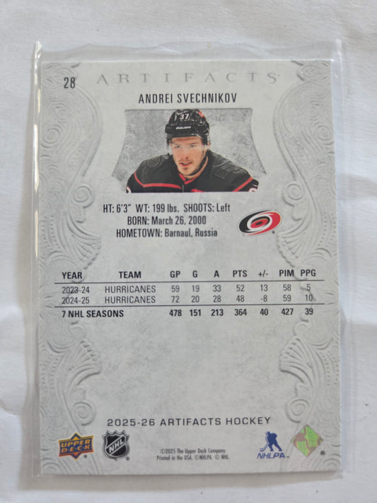 Andrei Svechnikov Upper Deck Artifacts Hockey #28 [Carolina Hurricanes]