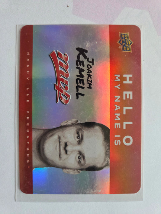 Joakim Kemell Upper Deck MVP Hockey Hello My Name Is [Nashville Predators]