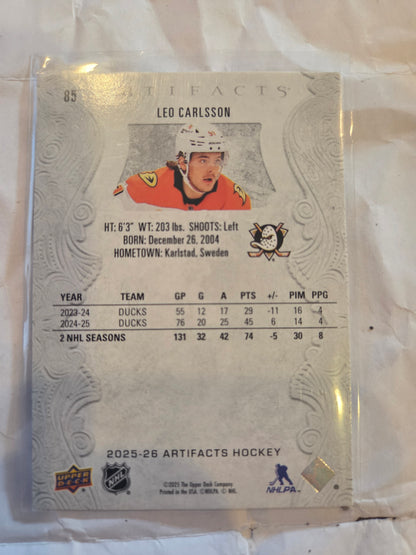 Leo Carlsson Artifacts #85 [Anaheim Ducks]