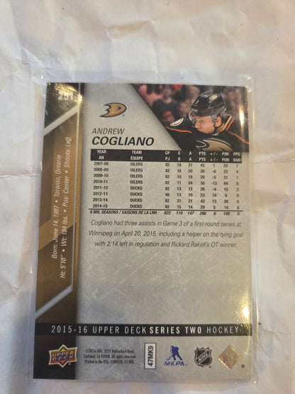 Andrew Cogliano Upper Deck Series 2 #251 [Anaheim Ducks]