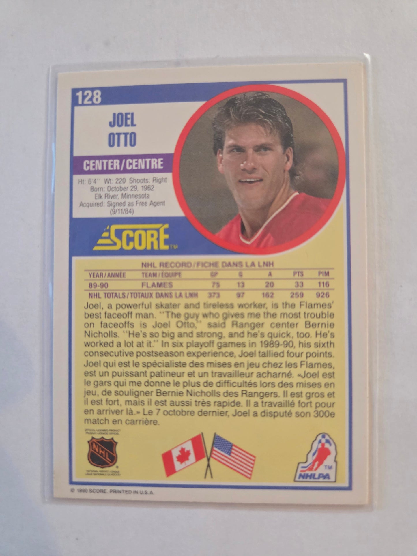 Joel Otto NHL Score #128 [Calgary Flames]