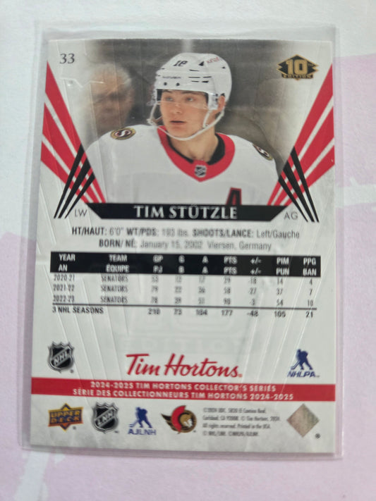 Tim Stützle Upper Deck 10th Edition #33 [Ottawa Senators]