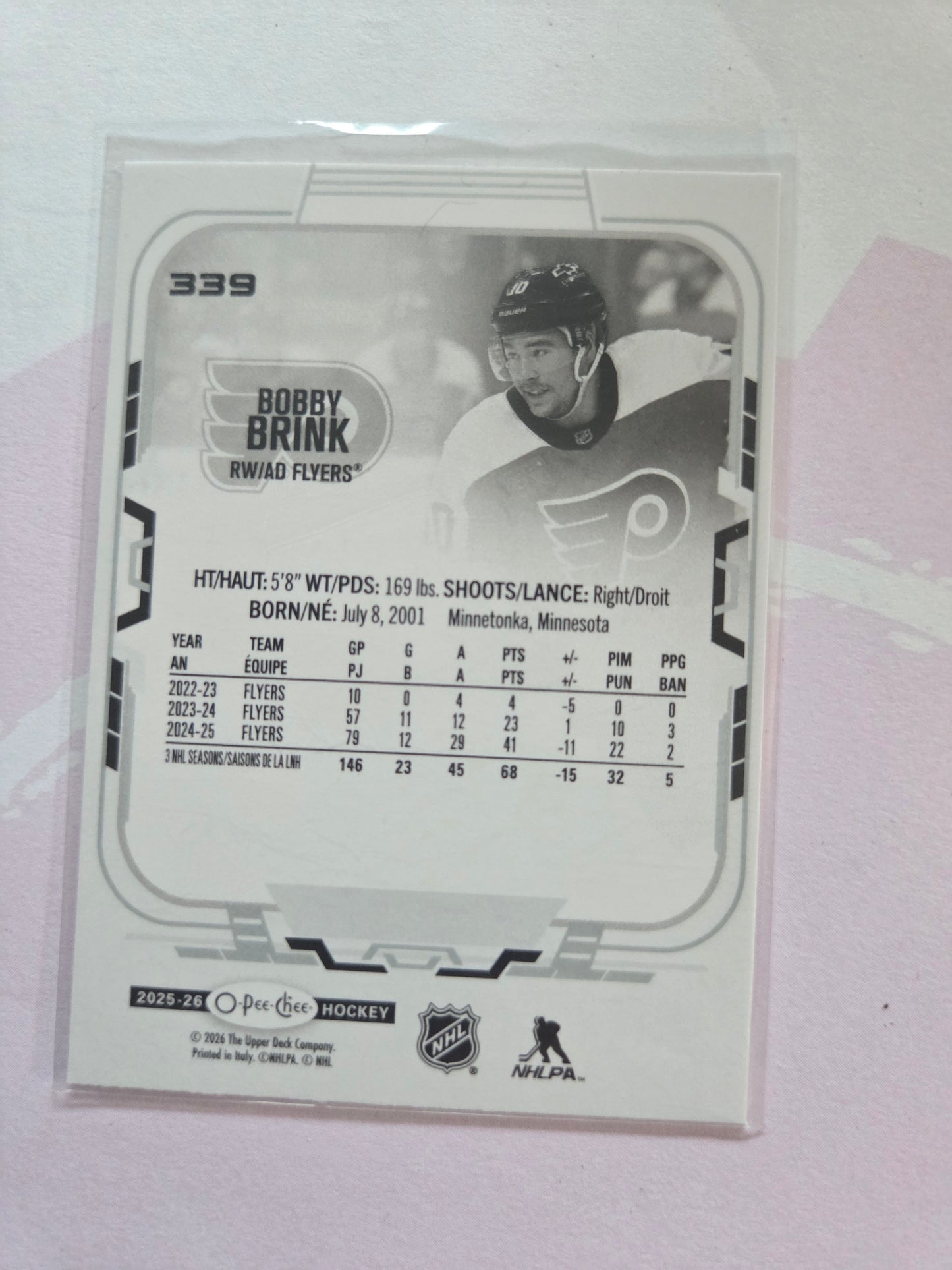 Bobby Brink O-Pee-Chee Hockey #339 [Philadelphia Flyers]