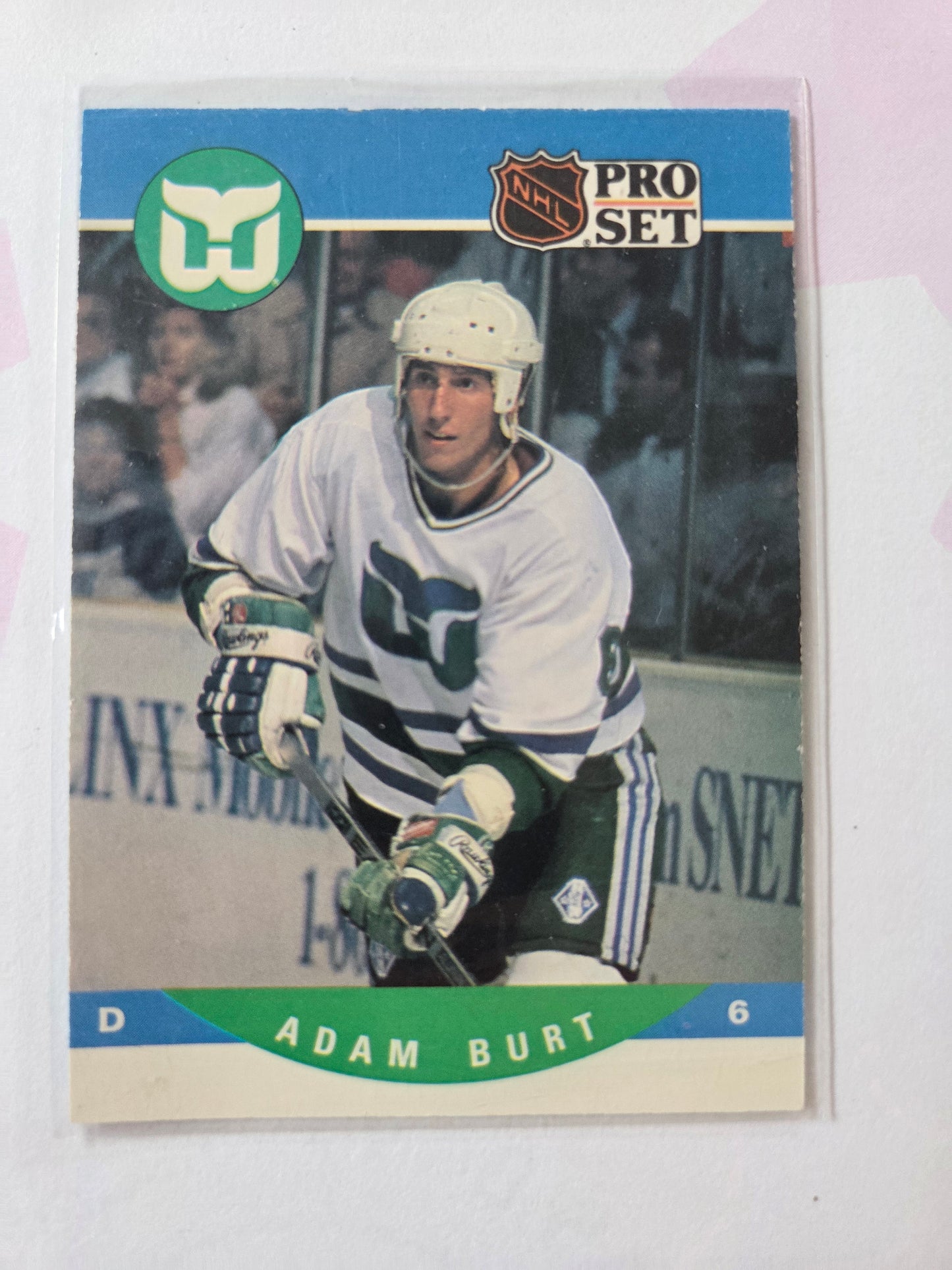 Adam Burt NHL Pro Set #447 [Hartford Whalers]