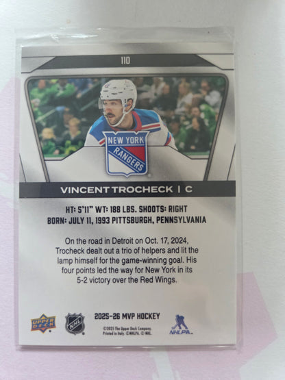 Vincent Trocheck Upper Deck MVP Hockey #110 [New York Rangers]