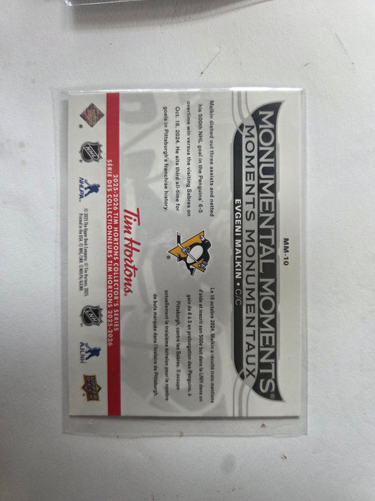 Evgeni Malkin Upper Deck Monumental Moments [Pittsburgh Penguins]