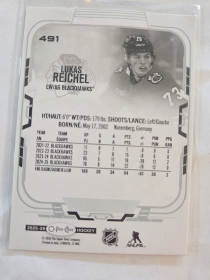 Lukas Reichel O-Pee-Chee Hockey #491 [Chicago Blackhawks]