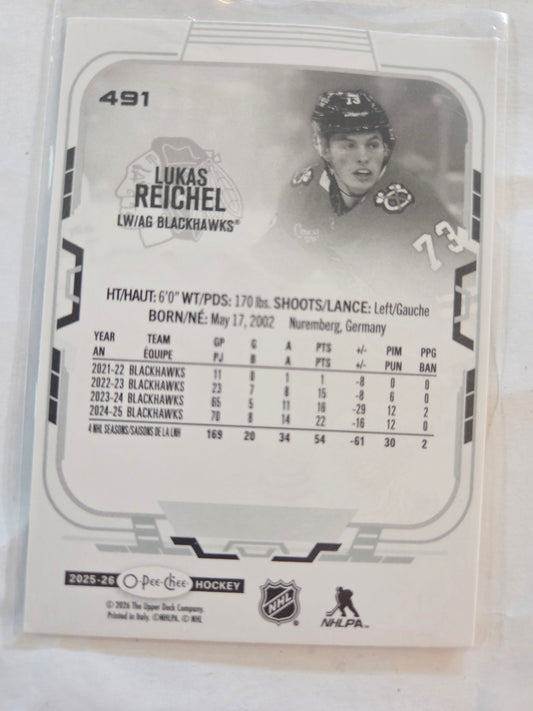 Lukas Reichel O-Pee-Chee Hockey #491 [Chicago Blackhawks]