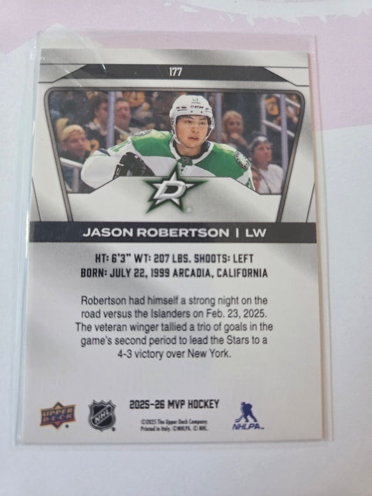 Jason Robertson Upper Deck MVP Hockey #177 [Dallas Stars]