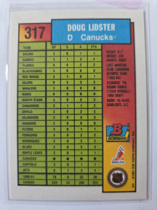 Doug Lidster Bowman #317 [Vancouver Canucks]