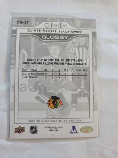 Oliver Moore Upper Deck Series 2 O-Pee-Chee Glossy [Chicago Blackhawks]
