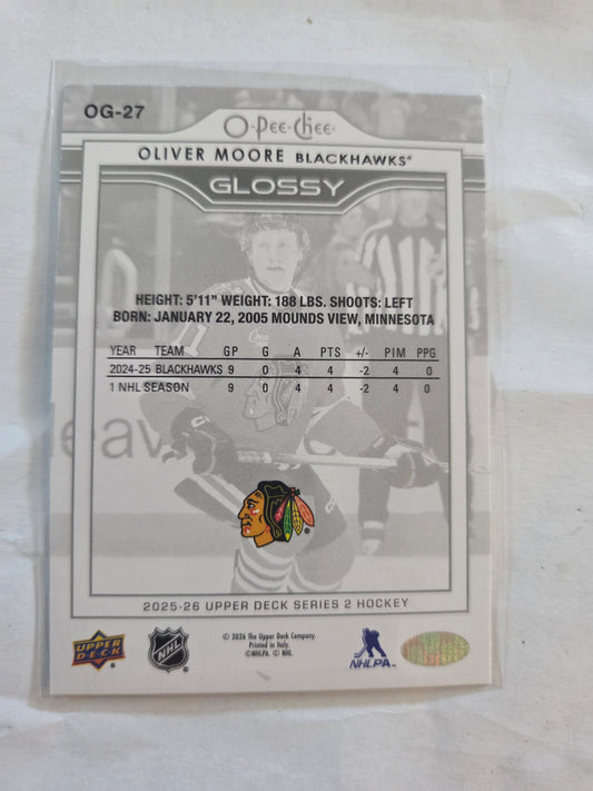 Oliver Moore Upper Deck Series 2 O-Pee-Chee Glossy [Chicago Blackhawks]