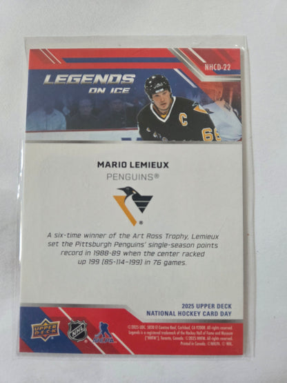 Mario Lemieux Upper Deck National Hockey Card Day [Pittsburgh Penguins]