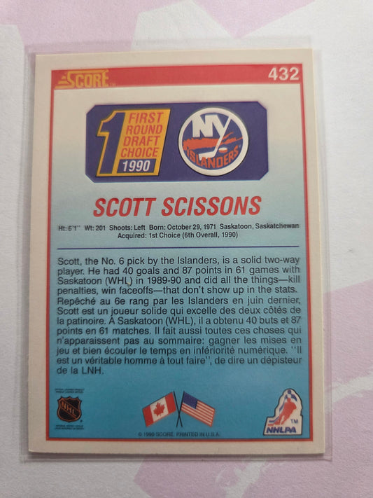 Scott Scissons 90 Score First Round Draft Choice #432 [New York Islanders]