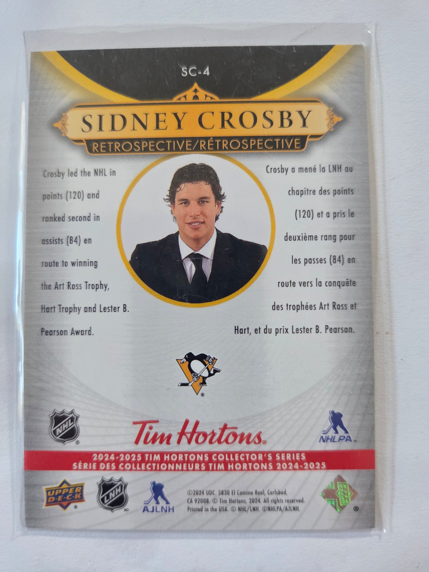 Sidney Crosby Upper Deck Retrospective [Pittsburgh Penguins]