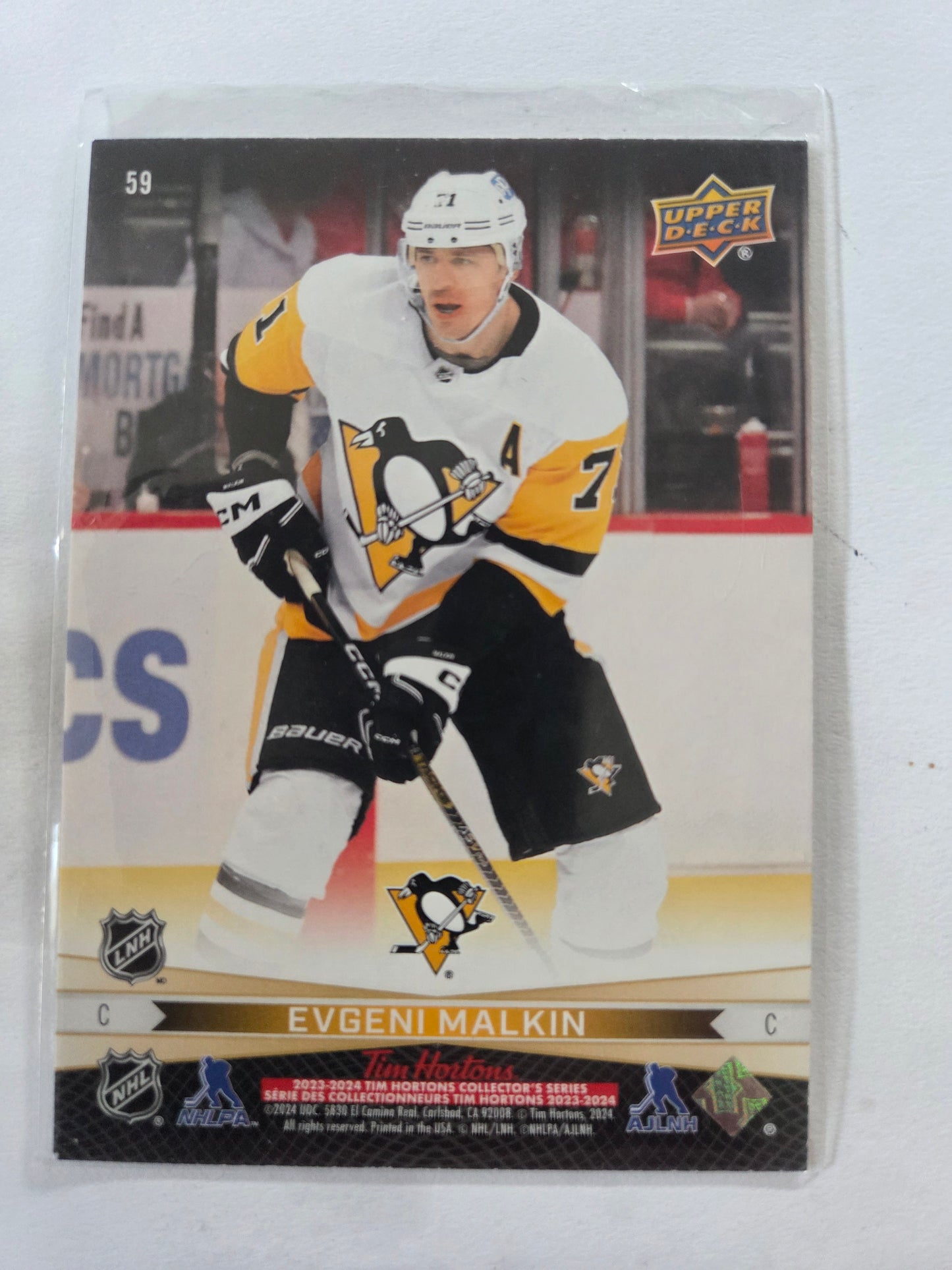 Evgeni Malkin/Jake Guentzel Upper Deck Tim Hortons #59 [Pittsburgh Penguins]