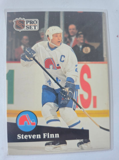 Steve Finn French NHL Pro Set #204 [Quebec Nordiques]