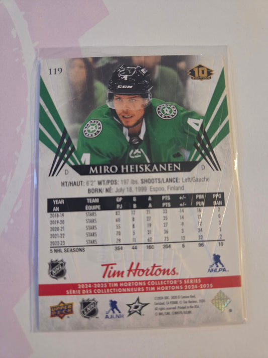 Miro Heiskanen Upper Deck 10th Edition #119 [Dallas Stars]