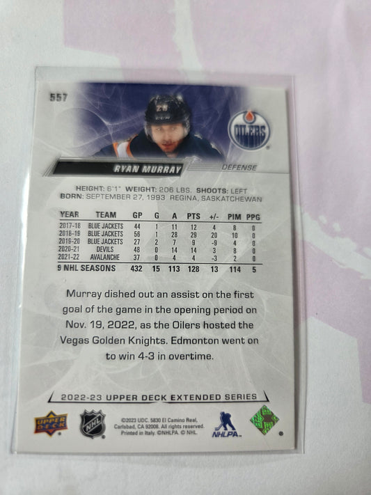 Ryan Murray Upper Deck Extended Series #557 [Edmonton Oilers]