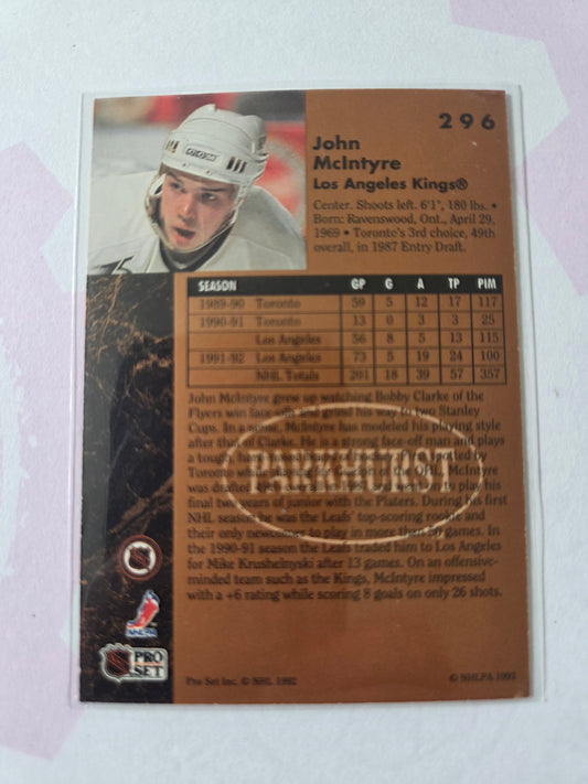 John McIntyre NHL Parkhurst #296 [Los Angeles Kings]