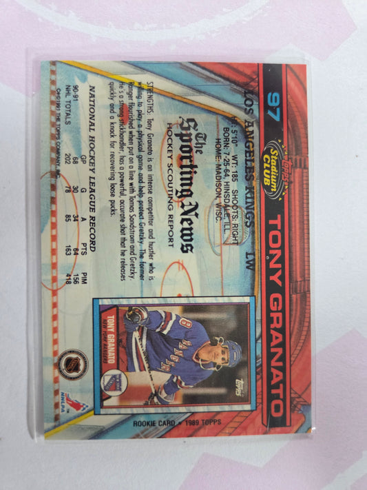 Tony Granato Topps Stadium Club #97 [Los Angeles Kings]