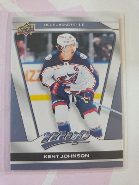 Kent Johnson Upper Deck MVP Hockey #81 [Columbus Blue Jackets]