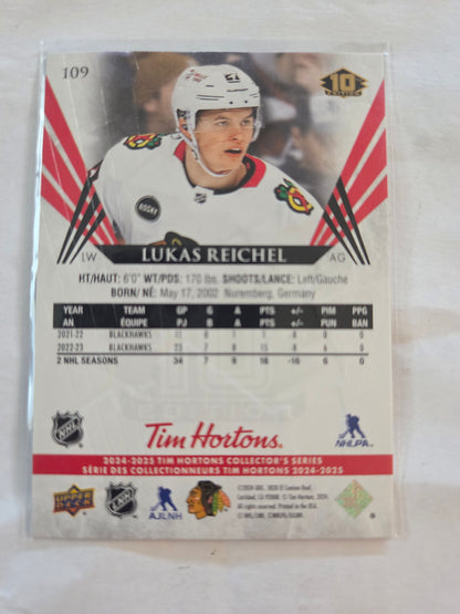 Lukas Reichel Upper Deck 10th Edition #109 [Chicago Blackhawks]