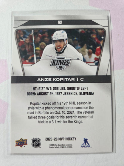 Anze Kopitar Upper Deck MVP Hockey #121 [Los Angeles Kings]