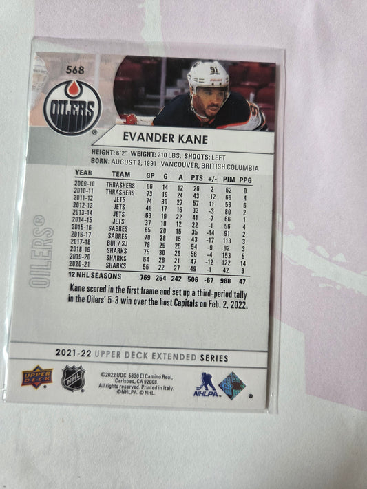 Evander Kane Upper Deck Extended Series #568 [Edmonton Oilers]