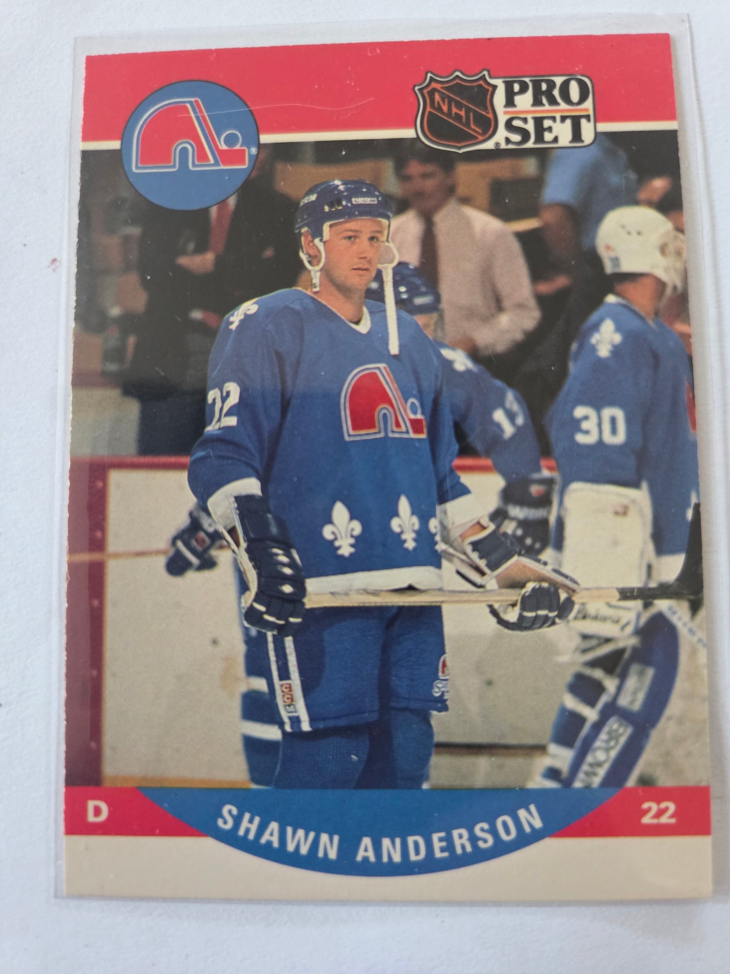 Shawn Anderson NHL Pro Set #513 [Quebec Nordiques]