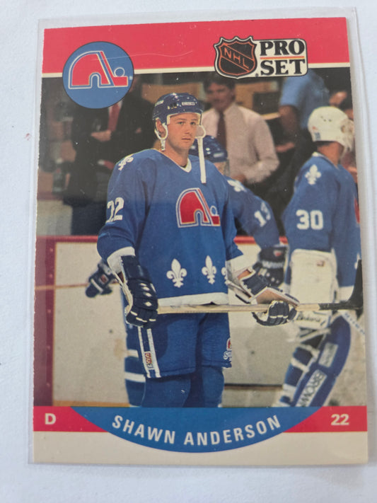 Shawn Anderson NHL Pro Set #513 [Quebec Nordiques]