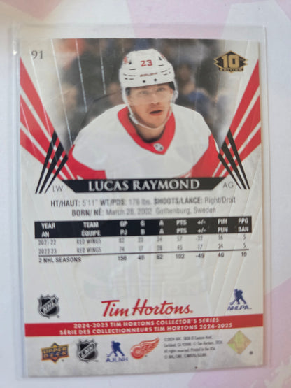 Lucas Raymond Upper Deck 10th Edition #91 [Detroit Red Wings]