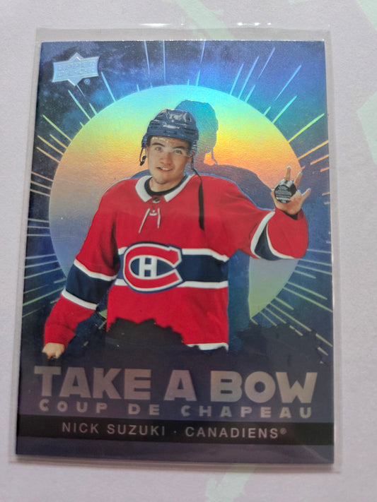 Nick Suzuki Upper Deck Take a Bow [Montreal Canadians]