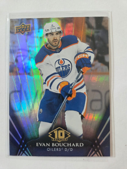Evan Bouchard Upper Deck 10th Edition #105 [Edmonton Oilers]
