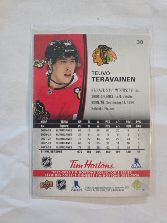 Teuvo Teravainen Tim Hortons Upper Deck #38 [Chicago Blackhawks]