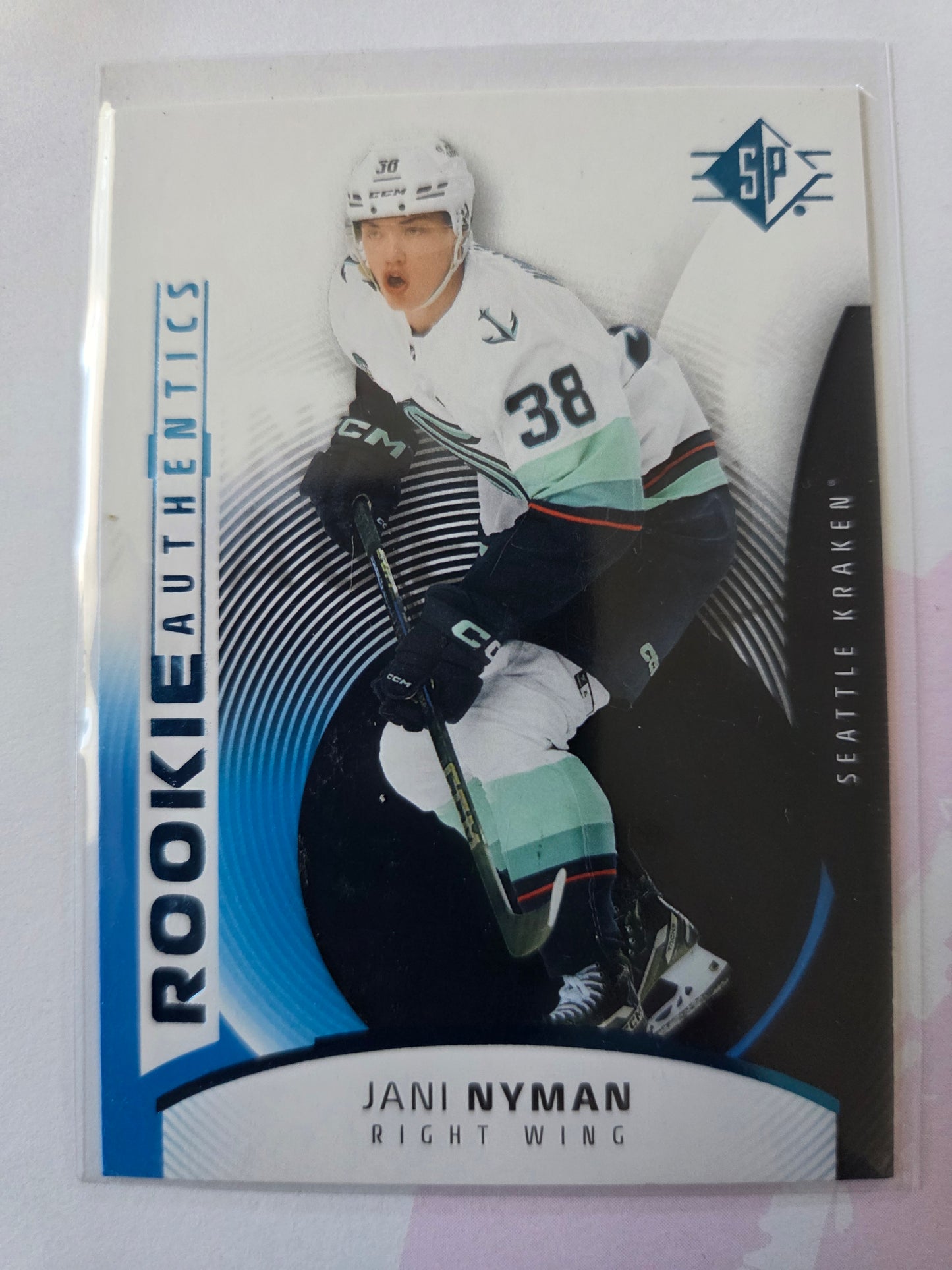 Jani Nyman Blue SP Hockey #112 Rookie Authentics [Seattle Kraken]
