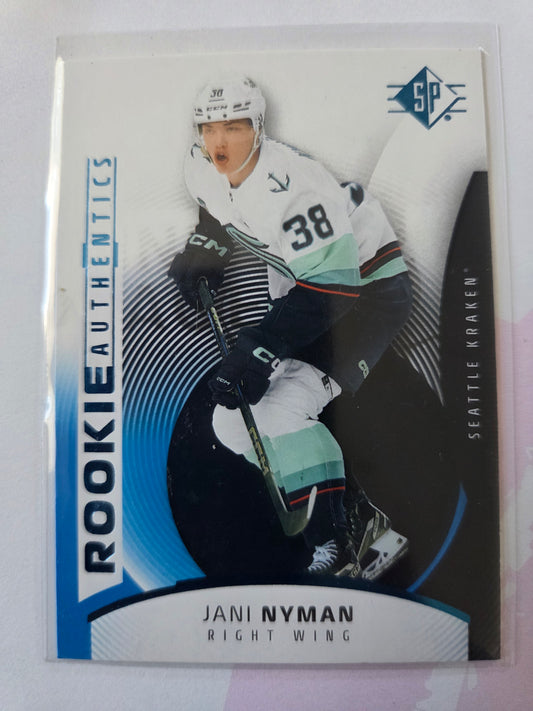 Jani Nyman Blue SP Hockey #112 Rookie Authentics [Seattle Kraken]