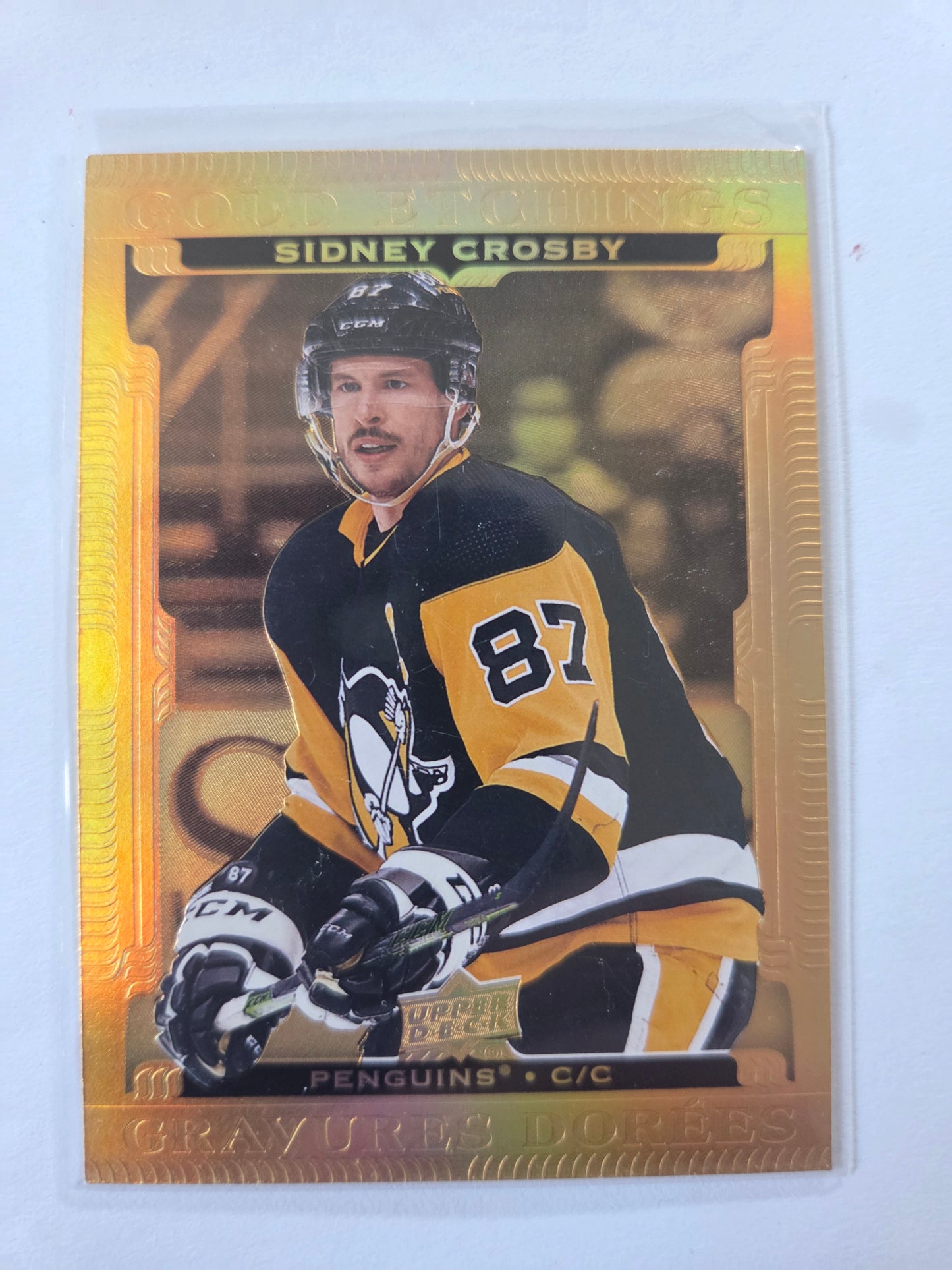 Sidney Crosby Upper Deck Gold Etchings [Pittsburgh Penguins]
