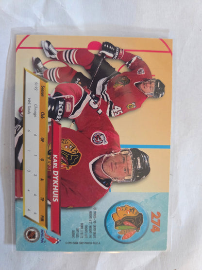 Karl Dykhuis 92-93 Fleer Ultra #274 [Chicago Blackhawks]