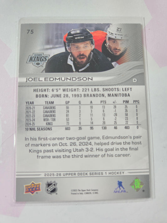 Joel Edmundson Upper Deck Series 1 #75 [Los Angeles Kings]