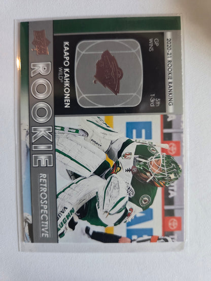 Kappo Kahkonen Upper Deck Series 1 Rookie Retrospective [Minnesota Wild]