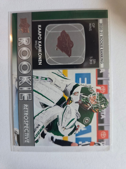 Kappo Kahkonen Upper Deck Series 1 Rookie Retrospective [Minnesota Wild]