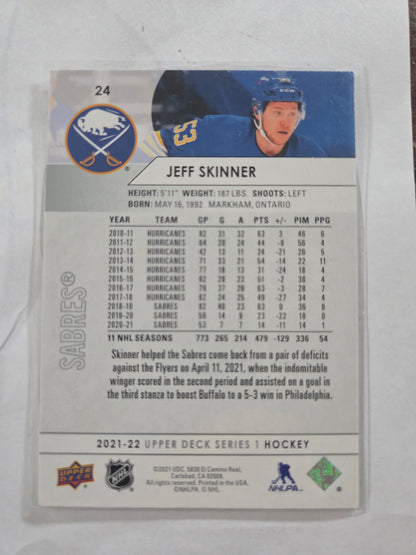 Jeff Skinner Upper Deck Series 1 Hockey #24 [Buffalo Sabres]