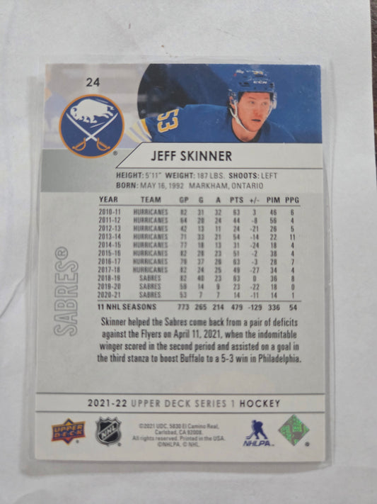 Jeff Skinner Upper Deck Series 1 Hockey #24 [Buffalo Sabres]