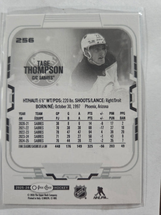 Tage Thompson O-Pee-Chee Hockey #256 [Buffalo Sabres]