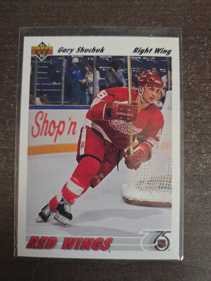 Gary Shuchuk 91/92 Upper Deck #376 [Detroit Red Wings]