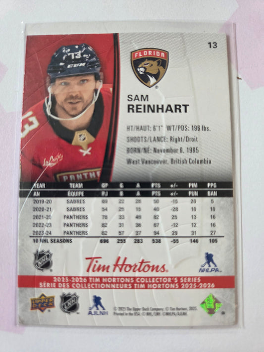 Sam Reinhart Upper Deck Tim Hortons #13 [Florida Panthers]