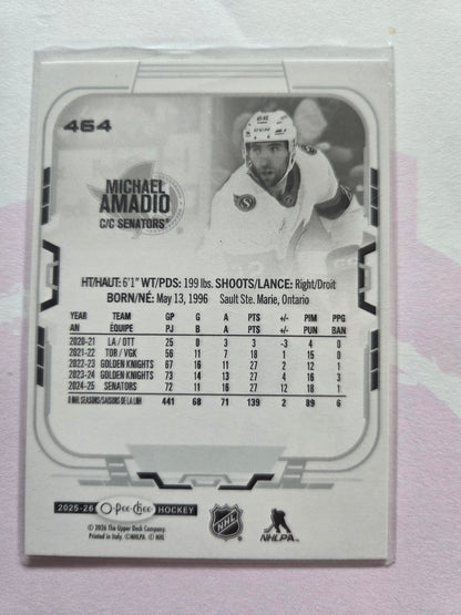 Micheal Amadio O-Pee-Chee Hockey #464 [Ottawa Senators]